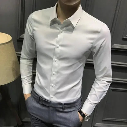 Men’s Long Sleeve Shirt – Elegant & Casual for Office and Everyday