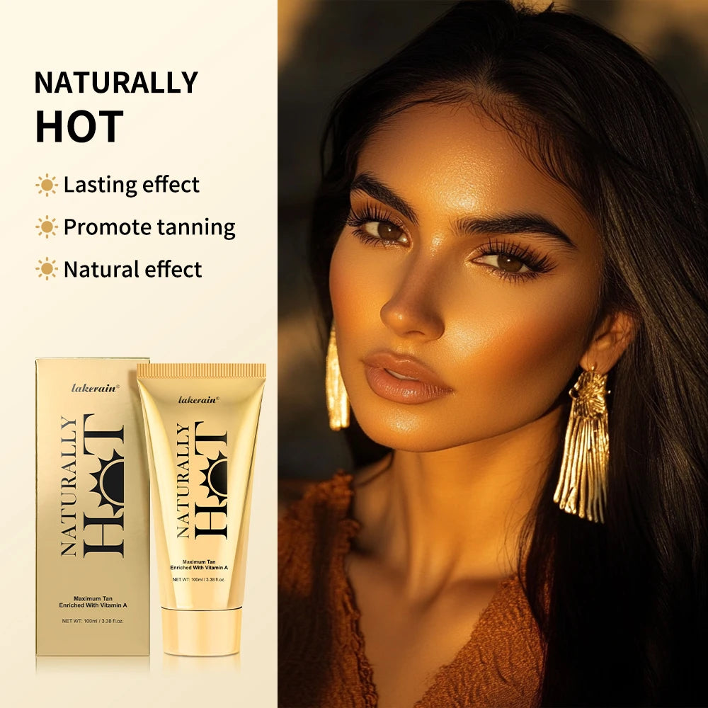 Long-Lasting Tanning Cream for All Skin Types – Smooth Non-Sticky Bronzer