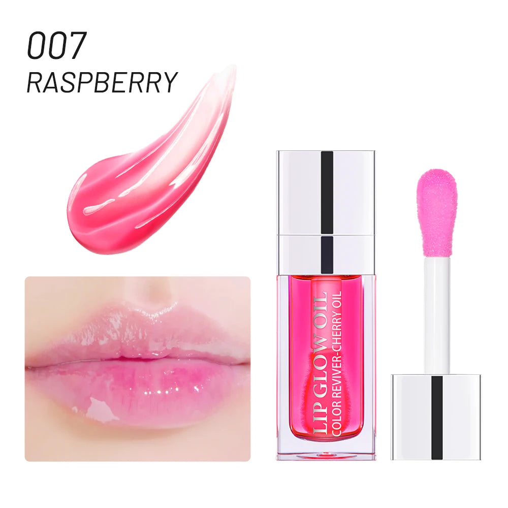 Hydrating Pink Lip Oil Gloss – Moisturising & Plumping Lip Treatment Soft & Nourished Lips
