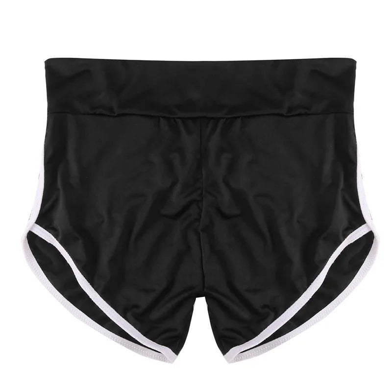 Women Summer Shorts for Sports Fitness Gym Skinny Slim Shorts Causal Yoga Shorts Low Waist Stretchy Short Pants Gym Clothing