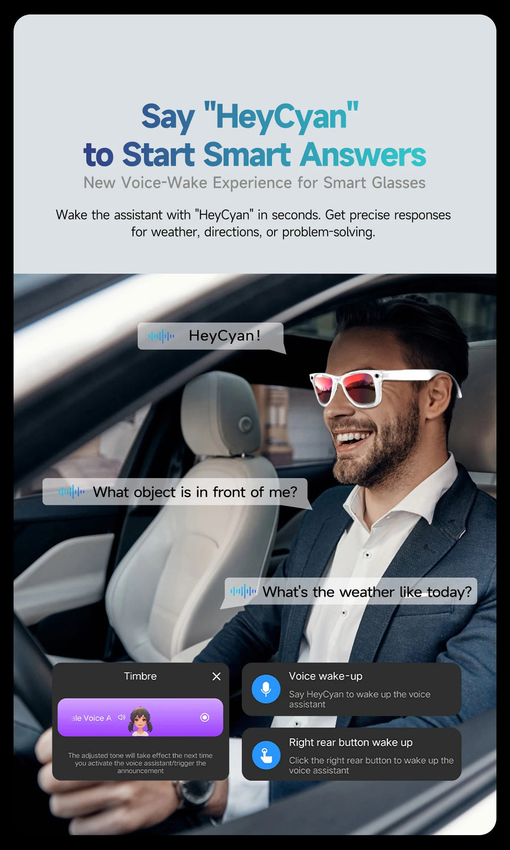 AI Smart Glasses with 8MP Camera Video Recording 100+ Languages Translation Blue LightSunglasses Bluetooth Call WIFI Men Women