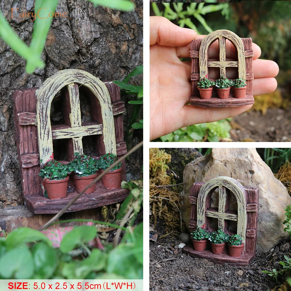 Mini Fairy Garden Figurines – Resin Fairy Statue Garden Decor