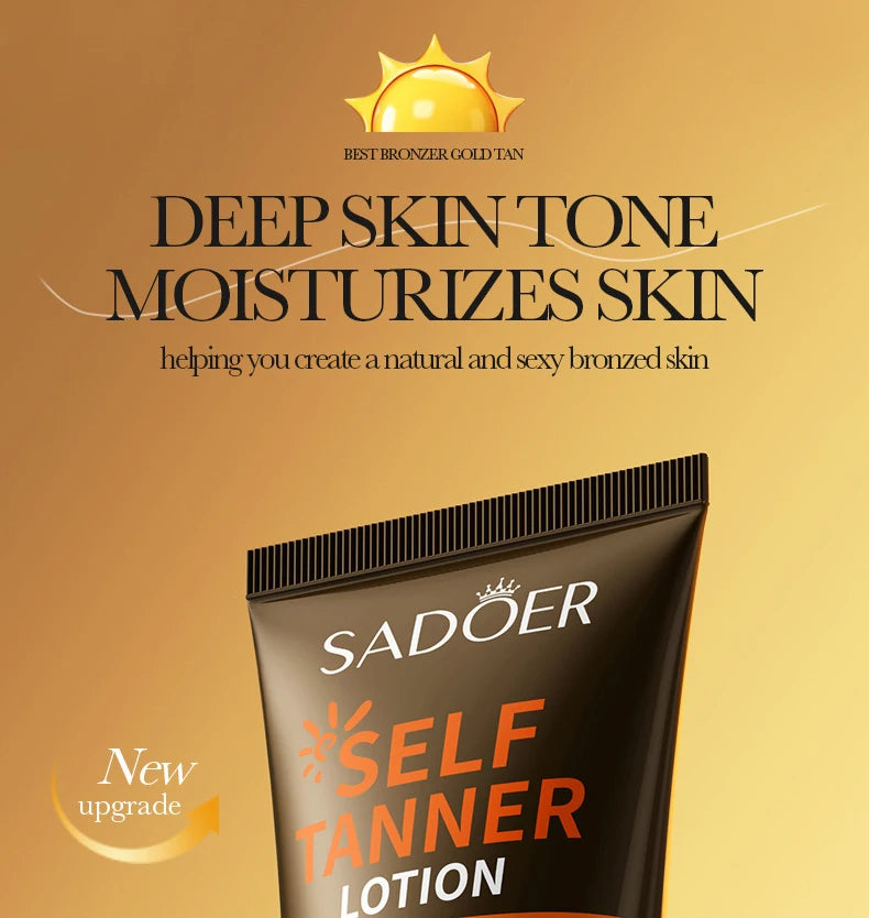 Self-Tanning Lotion for Body & Face – Deep Moisturising Sun Protection Cream
