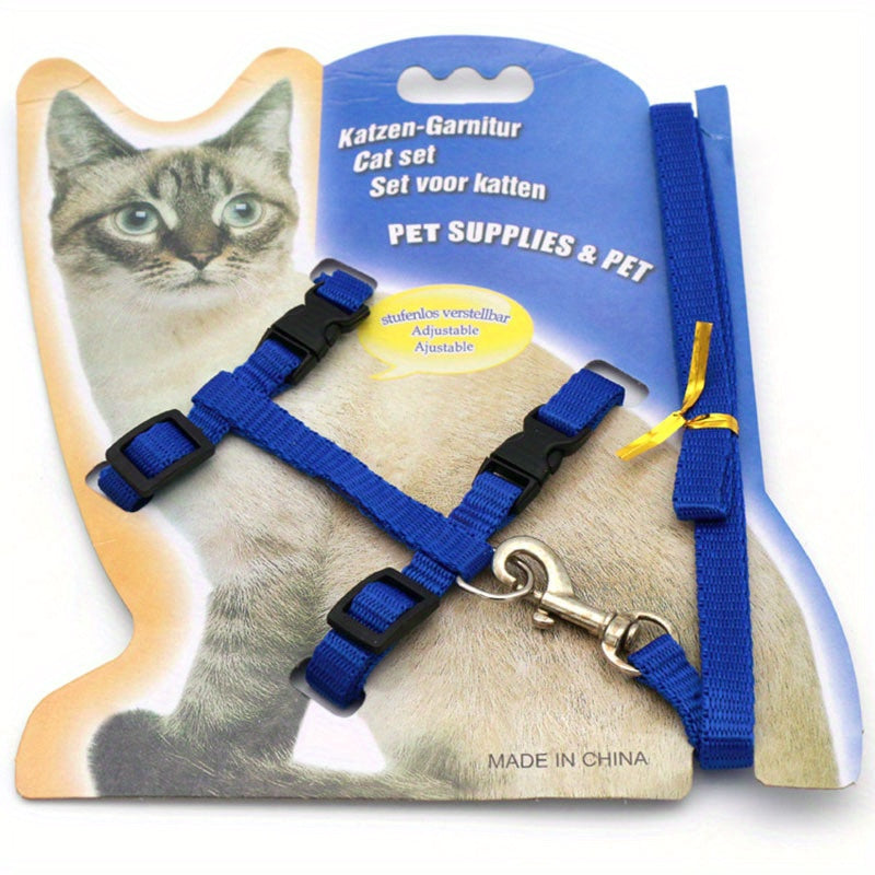 Adjustable Cat Harness & Leash Set – Comfortable & Safe for Kittens