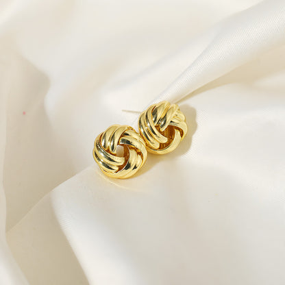 Twist Knot Stud Earrings – Elegant Daily Wear Jewellery for Women