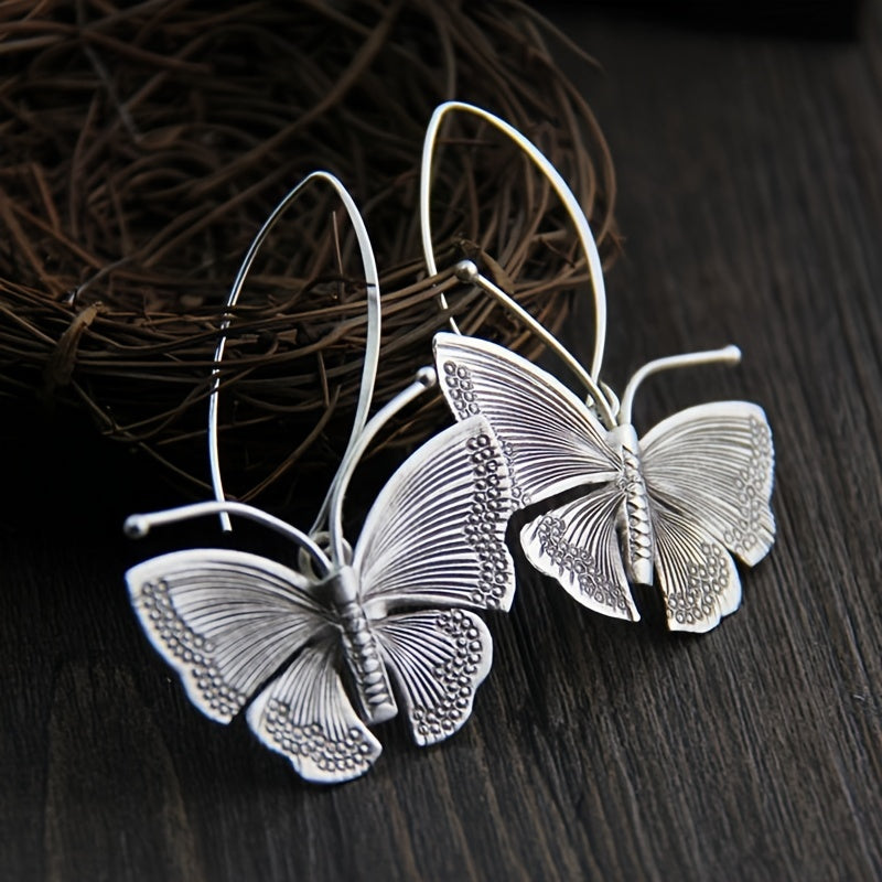 Vintage Silver Butterfly Earrings – Elegant Daily & Party Jewellery