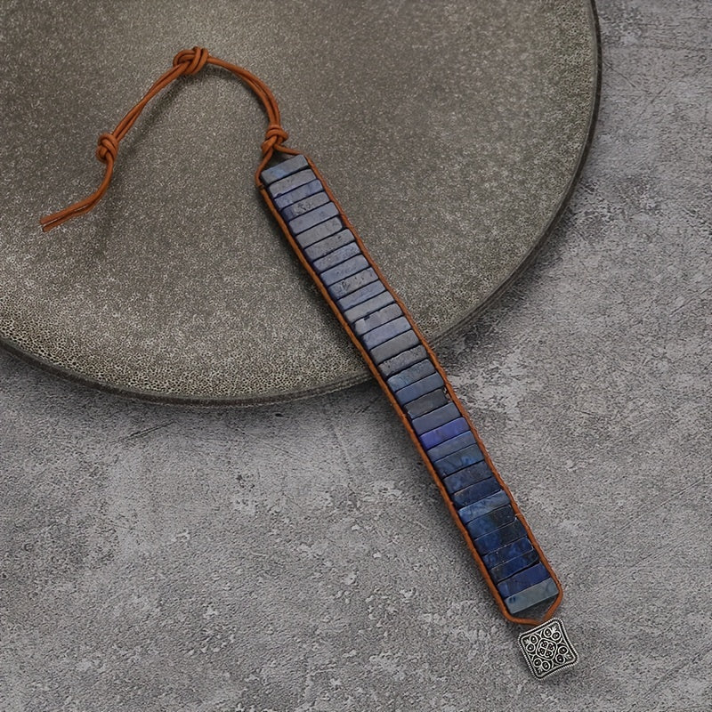 Bohemian Colourful Woven Stone Bracelet for Men – Fashionable Handcrafted Jewellery