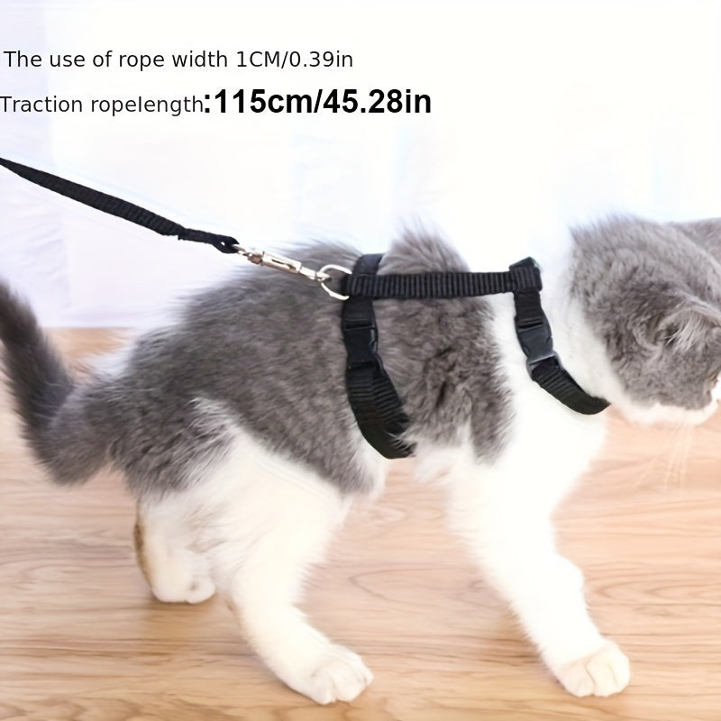 Adjustable Cat Harness & Leash Set – Comfortable & Safe for Kittens