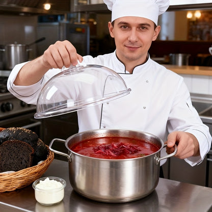 Professional Microwave Splash-Proof Lid with Handle – Heat-Resistant Food Cover