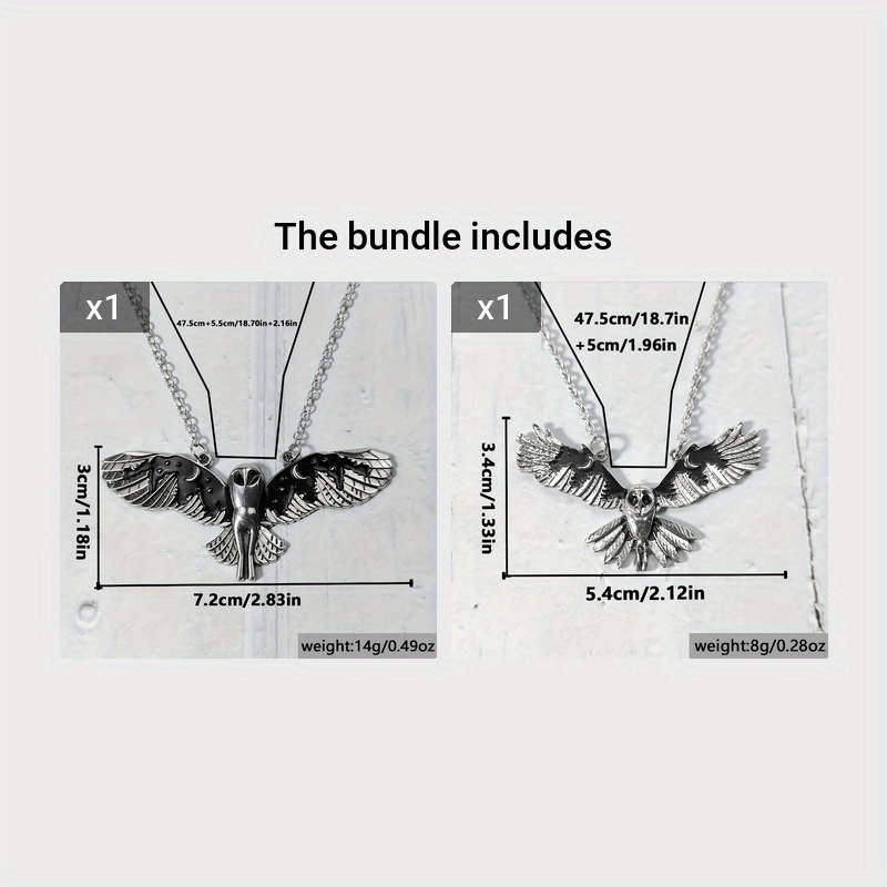 Vintage Owl Moon Phase Necklace – Witch-Inspired Jewelry for Women