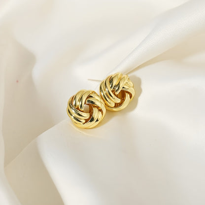 Twist Knot Stud Earrings – Elegant Daily Wear Jewellery for Women
