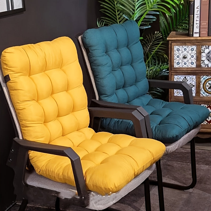 2-Piece Polyester Lounge Chair Cushions with Straps