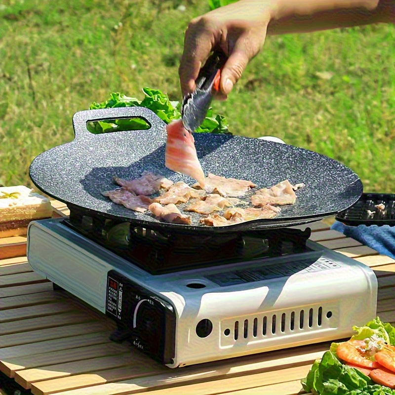 Heavy-Duty Non-Stick Frying Pan & Korean BBQ Grill Plate – Portable for Gas Stoves