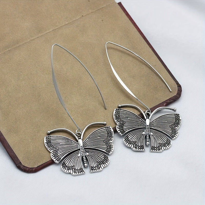 Vintage Silver Butterfly Earrings – Elegant Daily & Party Jewellery