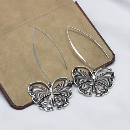 Vintage Silver Butterfly Earrings – Elegant Daily & Party Jewellery