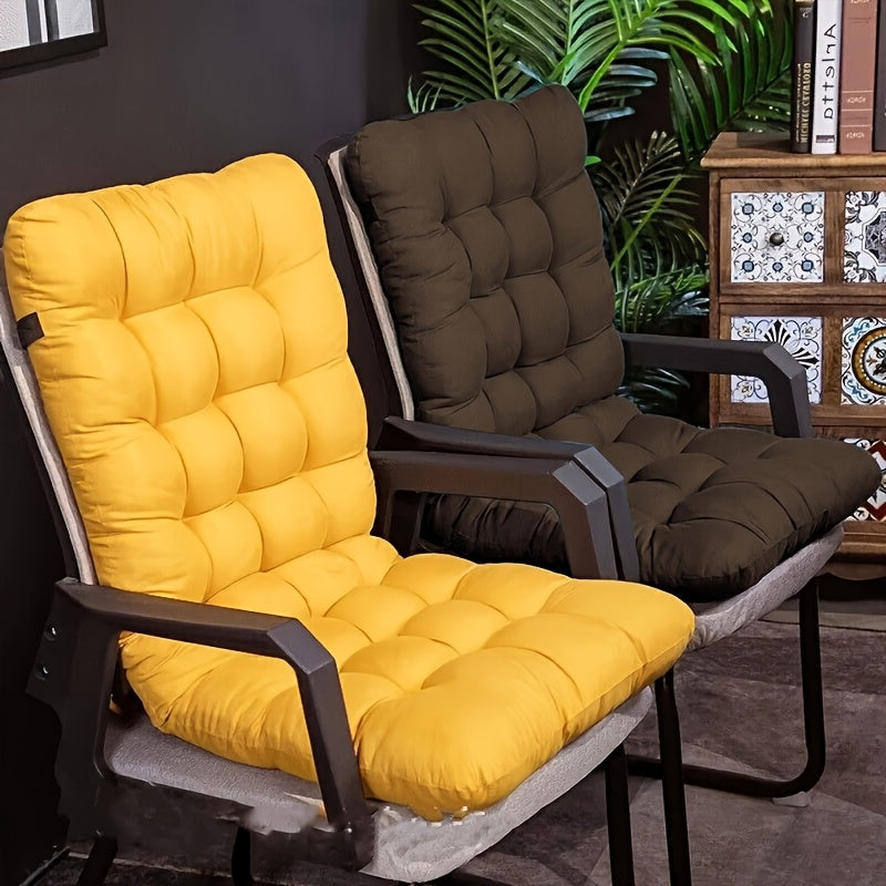 2-Piece Polyester Lounge Chair Cushions with Straps