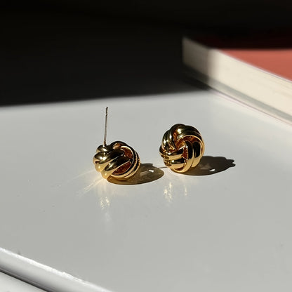 Twist Knot Stud Earrings – Elegant Daily Wear Jewellery for Women